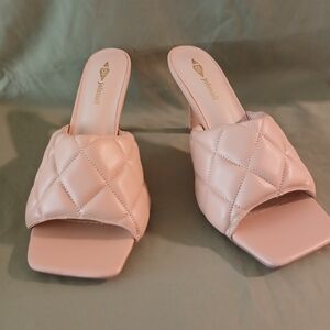 Cream Patten Leather Sandal